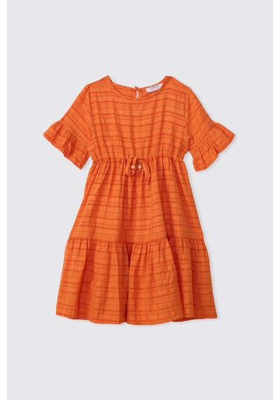 Panço Kız Çocuk Oranj Elbise 2611gk26050 Turuncu