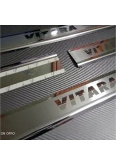 Suzuki Vitara 2007-2015 Modeller Arası Krom Kapı Eşiği 4 Parça Paslanmaz Çelik