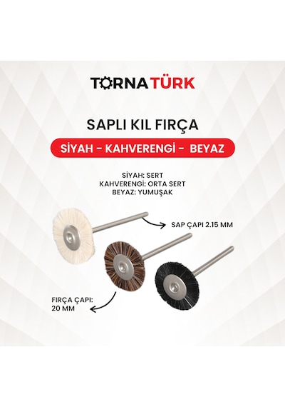 Zımpara Saplı Kıl Fırça Fırça & Yüzey İşleme Metalik