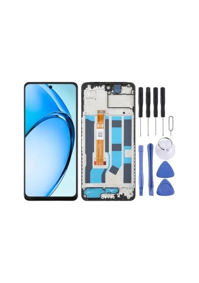 Çelik Pro Oppo Uyumlu Cph2631 A60 Ekran Lcd Dokunmatik Full Çıtalı