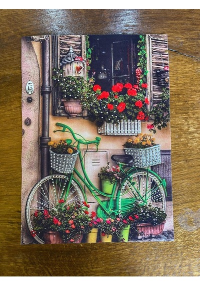 28x22 Cm Taşlı İşleme Bisikletli Arma Dikiş Aplike