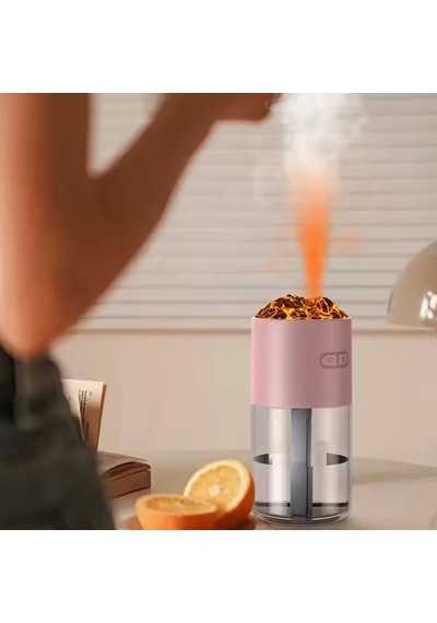 Divex Yanardağ Görünümlü Hava Nemlendirici Volcano Humidifier Pembe H-42