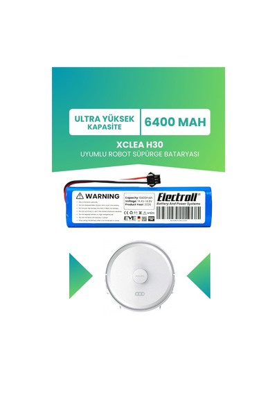 Xclea H30 Uyumlu Batarya 6400mah Pil