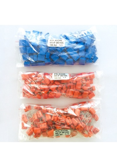 Pilkor Damla Ve Kutu Tipi Kondansatör 15Mm - 100Nf, 220Nf - 100Ad