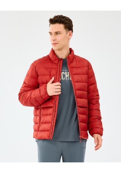 Skechers M Essential Outerwear Padded Jacket Erkek Kırmızı Mont S231242-3912 Kırmızı