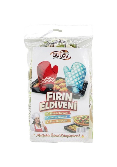 Karya Gülev Duck-69983 Elyaf Korumalı Fırın Eldiven Seti Eldiven & Tutacak Diğer