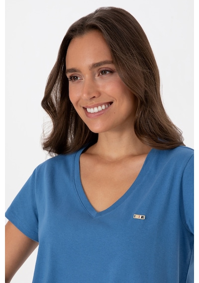 U.s. Polo Assn. Kadın İndigo Tişört 50320026-vr028 Indigo