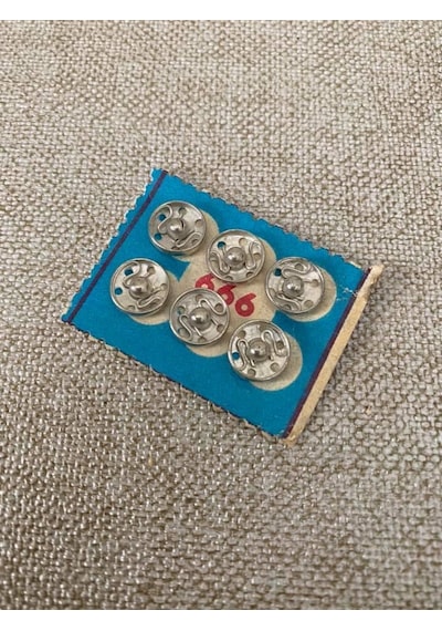 Antika Çıtçıt Düğme 1cm X 6lı - Bakkaliye Koleksiyon Çıt Çıt Düğme