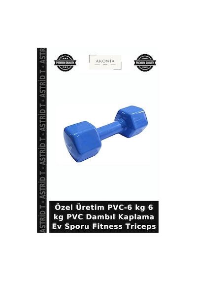 Özel Üretim Pvc-6 Kg 6 Kg Pvc Dambıl Kaplama Ev Sporu Fitness Triceps