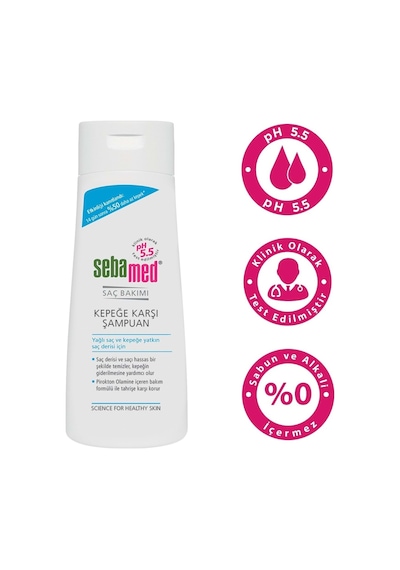 Şampuan 200ml Kepeğe Karşı Yağlı Ve Kepeğe Yatkın Saç Derisi Için 2 Li Set