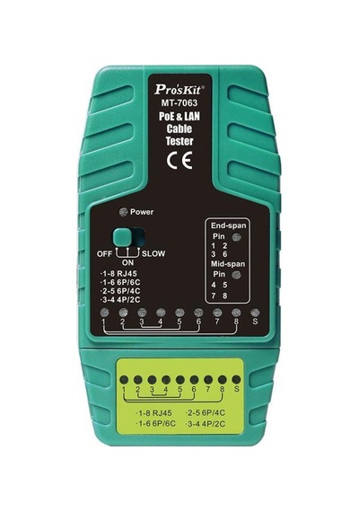 Proskit Mt-7063 Poe Ve Lan Kablo Test Cihazı