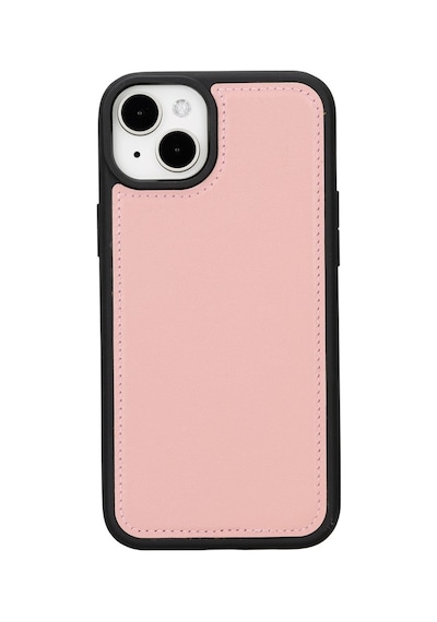 Apple Uyumlu   iPhone 15 Plus Deri Cüzdanlı Kılıf   Mwwn Nu2 Pembe