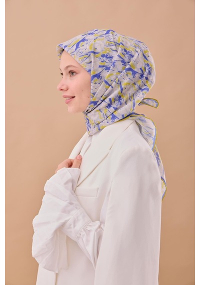 Silk Home Soft Eşarp 73091-11 Gümüş, Morcivert, Asit