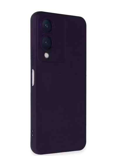 Vivo Y17s Uyumlu Kılıf Nano İçi Kadife Silikon - Mor