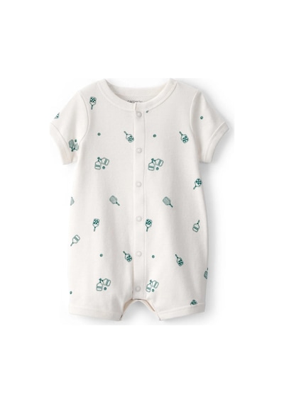 Carter's Erkek Bebek Kısa Tulum 1u583710 Beyaz