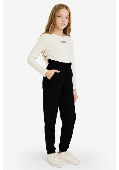 Defacto Jogger Fıt Penye Pantolon Kız Çocuk G0337a826spbk81 Siyah-bk81