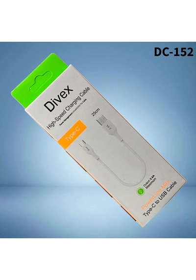 Divex 2.4a Type-c To Usb Hızlı Şarj Kablosu 25cm Dc-152