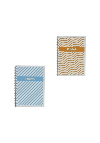 A5 Spiralli Lines Defter 40 Yaprak 4'lü Tamamı Çizgisiz
