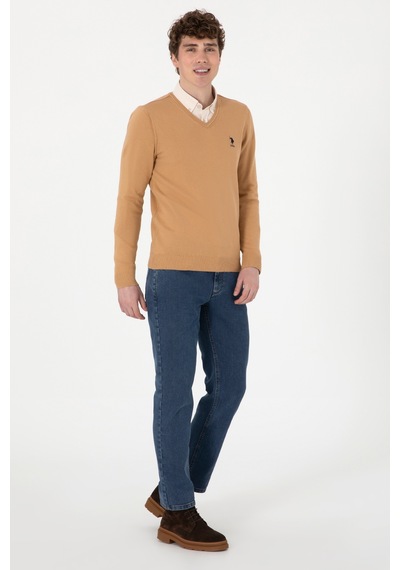 U.S. Polo Assn. Erkek Camel Basic Kazak 50288881-VR015