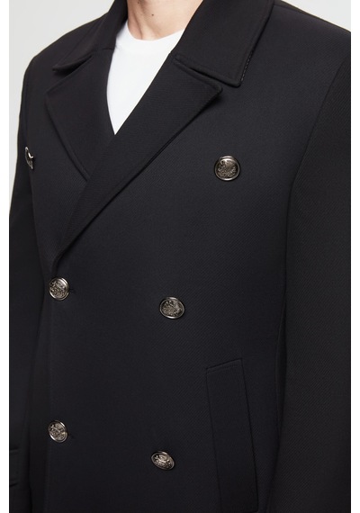 Twn Slim Fit Siyah Palto 5ef08s2035981 001