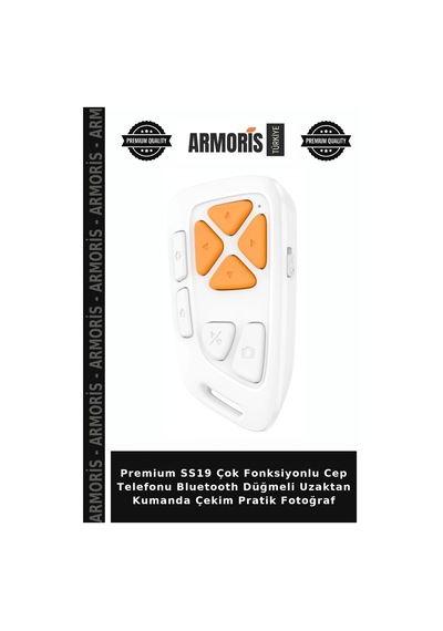 Premium Ss19 Çok Fonksiyonlu Cep Telefonu Bluetooth Düğmeli Uzaktan Kumanda Çekim Pratik Fotoğraf