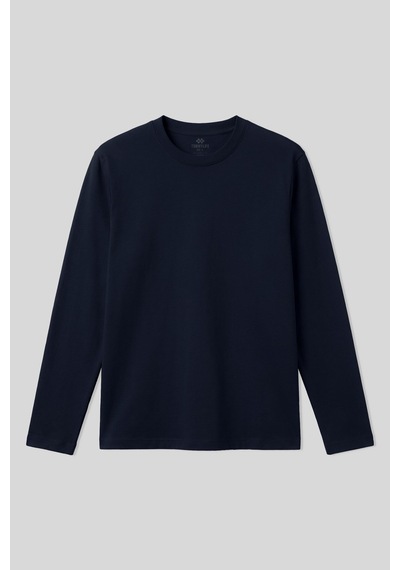 Tommy Life Lacivert Standart Fit Basic O Yaka Erkek Sweatshirt - 87997 Lacivert