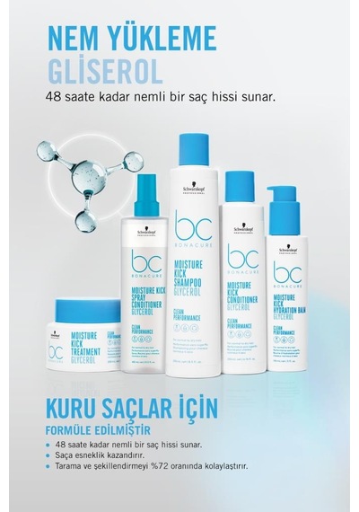 Schwarzkopf Bc Clean Nem Yükleme Şampuanı 250 ML + Osis Bounty Balm Bukle Kremi 150 ML