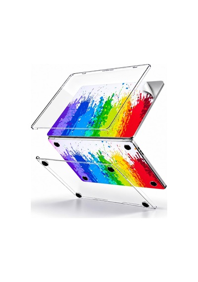 Macbook Pro Kılıf 13inç M1-m2 Laptop Koruyucu Kaplama Sticker A2338 İle Uyumlu Paint01nl Belirtilmemiş