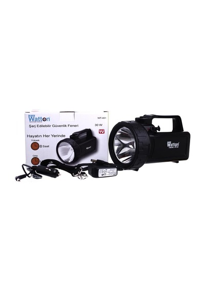 Watton Wt-401 Güvenlik Feneri 30 W Kuvvetinde N11.9214 Siyah