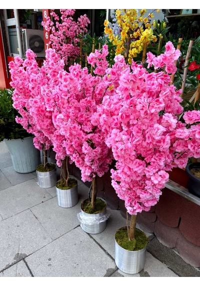 Rüzgar Yapay Çiçekçilik 140 Cm Pembe Bahardalı Pembe