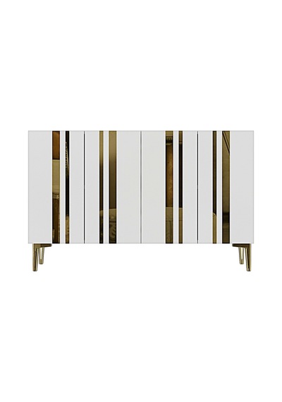 Ka1230bg Mia120 Konsol, Kahve Köşesi Ve Tv Sehpası, Çok Amaçlı Dolap Beyaz - Gold 120cm Ka1230bg Mia120 Konsol, Kahve Köşesi Ve Tv Sehpası, Çok Amaçlı Dolap Beyaz - Gold 120cm
