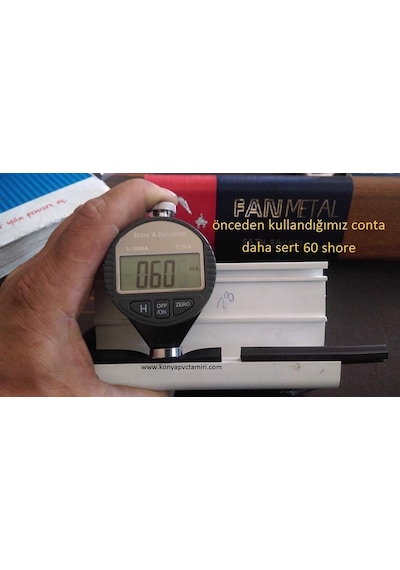 Fan 01 Siyah Pvc Pencere Kapı Epdm Kauçuk Conta Fitil 20