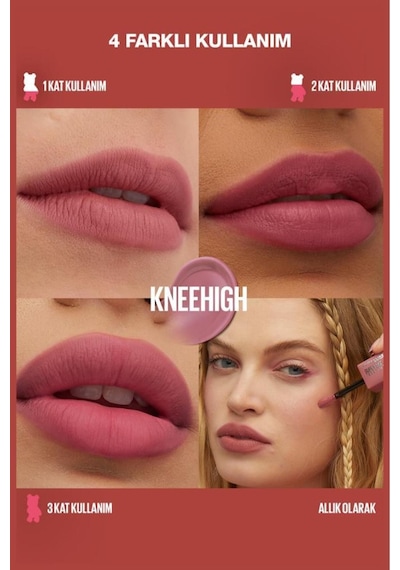 Maybelline Super Stay Teddy Tint Uzun Süre Kalıcı Likit Mat Tint 55 Knee High 555