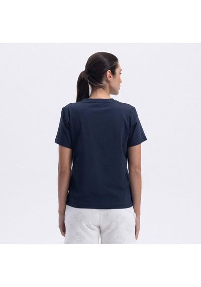 Ellesse Ef445-nv Bisiklet Yaka Kadın T-shirt - Lacivert