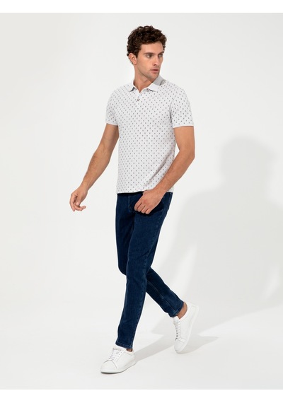 Açık Gri Polo Yaka T-shirt