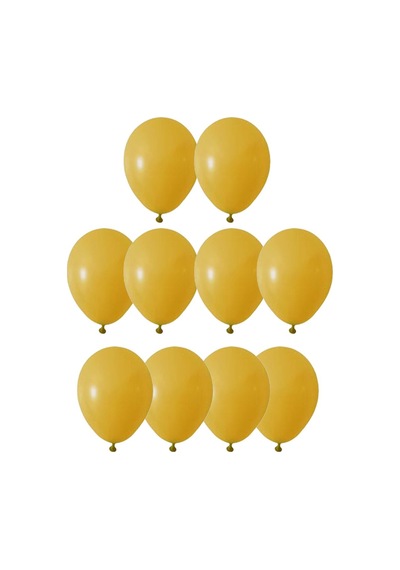 5 İnç Hardal Mini Balon 10 Adet