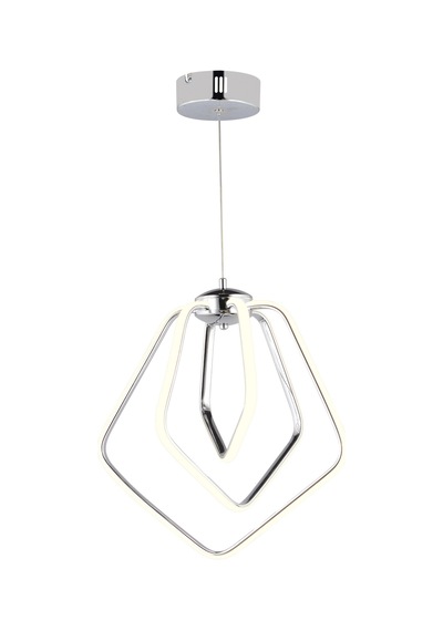 Ld 068 Model Krom 3 Renkli Salon Ve Oturma Odası İçin İdeal Alüminyum Avize, 40x70 Krom