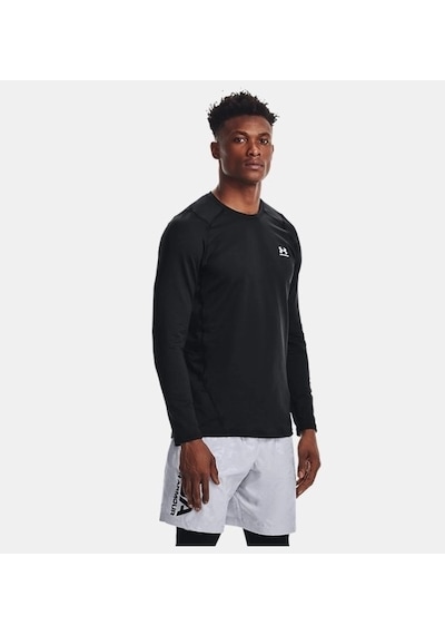 Under Armour Coldgear Armour Fitted Bisiklet Yaka Erkek T-shirt 1366068-001 Siyah