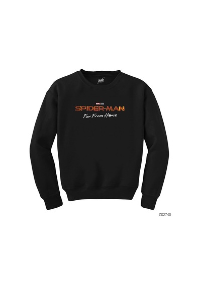 Spiderman Far From Home2 Siyah Sweatshirt
