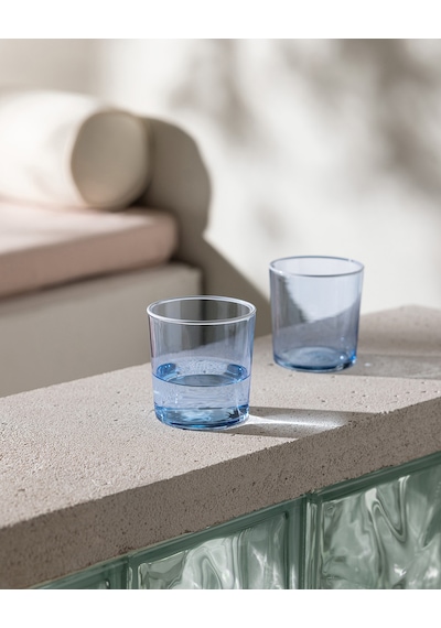 Pierretta-colourful 4'lü Su Bardağı Seti - Soft Mavi - 380 Ml 8684427334539 Çok Renkli