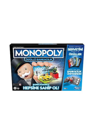Hasbro Gaming Monopoly Ödüllü Bankacılık Kutu Oyunu, 8+ Yaş, 2-4 Oyuncu