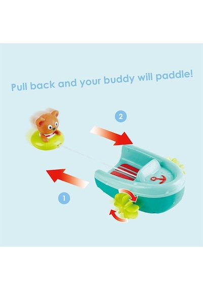 Hape Çek-bırak Tekne Ve Ayıcık - Banyo Oyuncağı