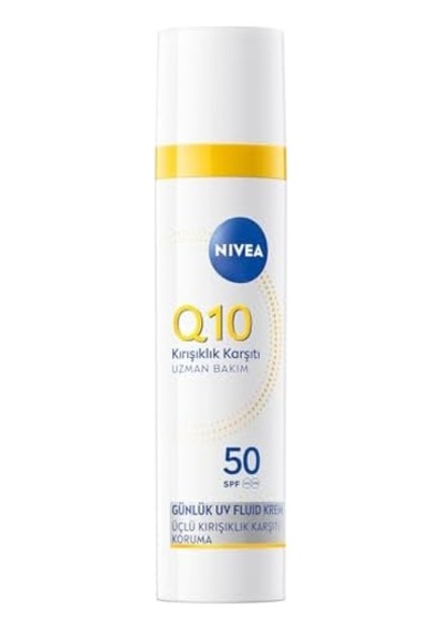 Spf50 Q10 Kırışıklık Karşıtı Gündüz Yüz Bakım Kremi 40ml,nemlendirici,makyaj Bazı,tüm Cilt Tonları