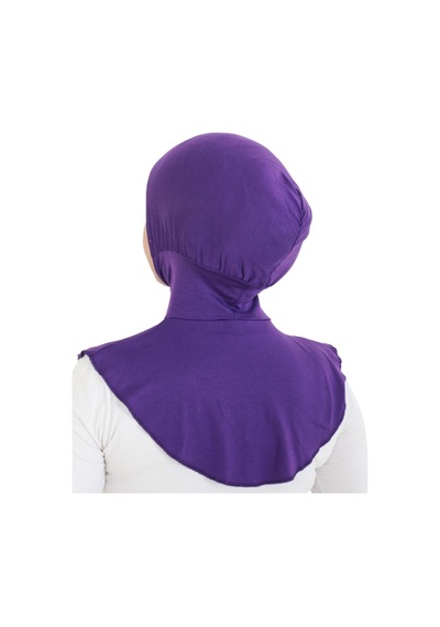 Modish Group Kadın Boyunluklu Hijab Tesettür Pratik Spor Bone - Sarı Mor