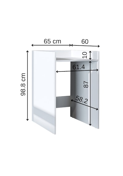 Çamaşır Kurutma Makinesi Dolabı Kapaksız Banyo Dolabı 65 Cm Beyaz Mat Beyaz Çamaşır Kurutma Makinesi Dolabı Kapaksız Banyo Dolabı 65 Cm Beyaz Mat Beyaz
