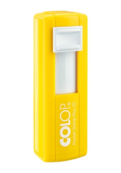 Colop Cep20 Kaşe Sarı Kasa Mavi Keçe - 14x38mm Renksiz
