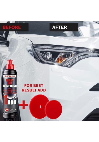 Heavy Cut Compound 1000 236 Ml - Köpük Parlatma Pedleri Kullanarak Derin Çizikleri Hızlı Bir Şekilde Temizlemek İçin Araba Cilası