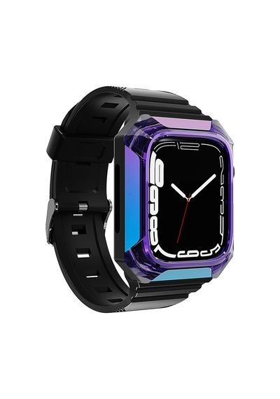 Apple Uyumlu  38mm Zore Krd-88 Sert Pc Kasa Koruyuculu Silikon Kordon