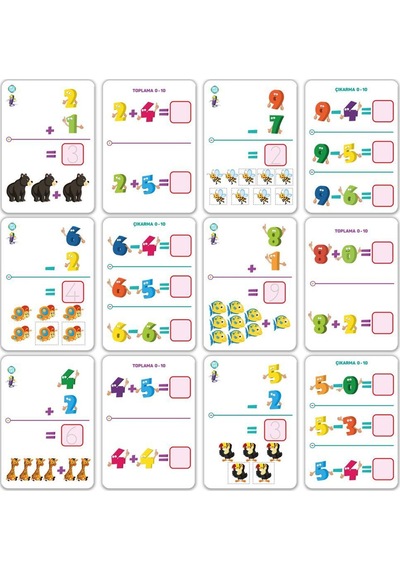 Circle Toys Sayılar Yaz Sil Aktivite Kartları 32 Kart