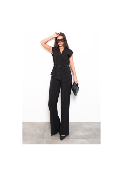 Seeh Siyah Basic Yelek Pantolon Takım Sh241 Standart